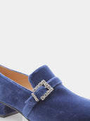 Crystal Geo Buckle - Bleu