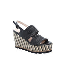 ALBANO - Sandales Plateformes - Noir