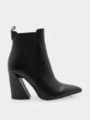 Bottines en cuir verni - Noir