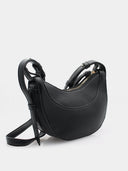Sac bandoulière style sacoche  - Noir