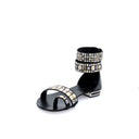 Sandales en cuir - Noir