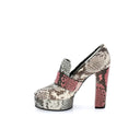 Chaussures Plateformes - Imprimé de serpent