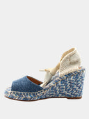 Piia espadrille à talon compensé - Denim