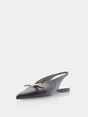 Bow Flat Slingback - Noir
