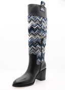 MISSONI - Sophic Boot Chevron Wave - Bleu et Noir