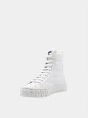 Nylon Gabardine Sneaker - Blanc